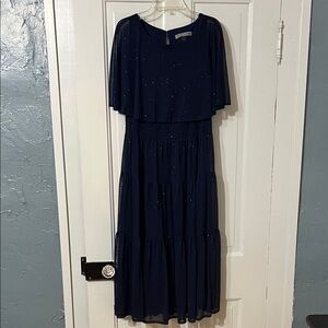 Danny & Nicole Midnight Blue Midi Dress